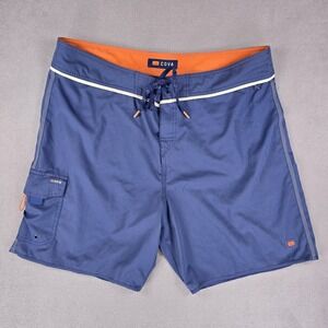 Cova North Swell Boardshorts‎ Men's 38 Blue Cargo Pocket Drawstring Beach Cruise